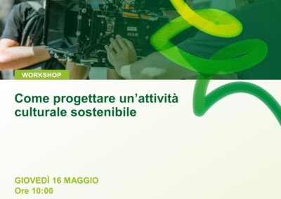 Come progettare un’attività culturale sostenibile, il percorso Plus di ECO